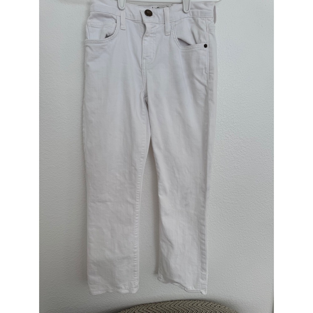 Current/Elliott White Skinny‎ Jeans Size 26 Stretch Cropped Ankle Denim Pants